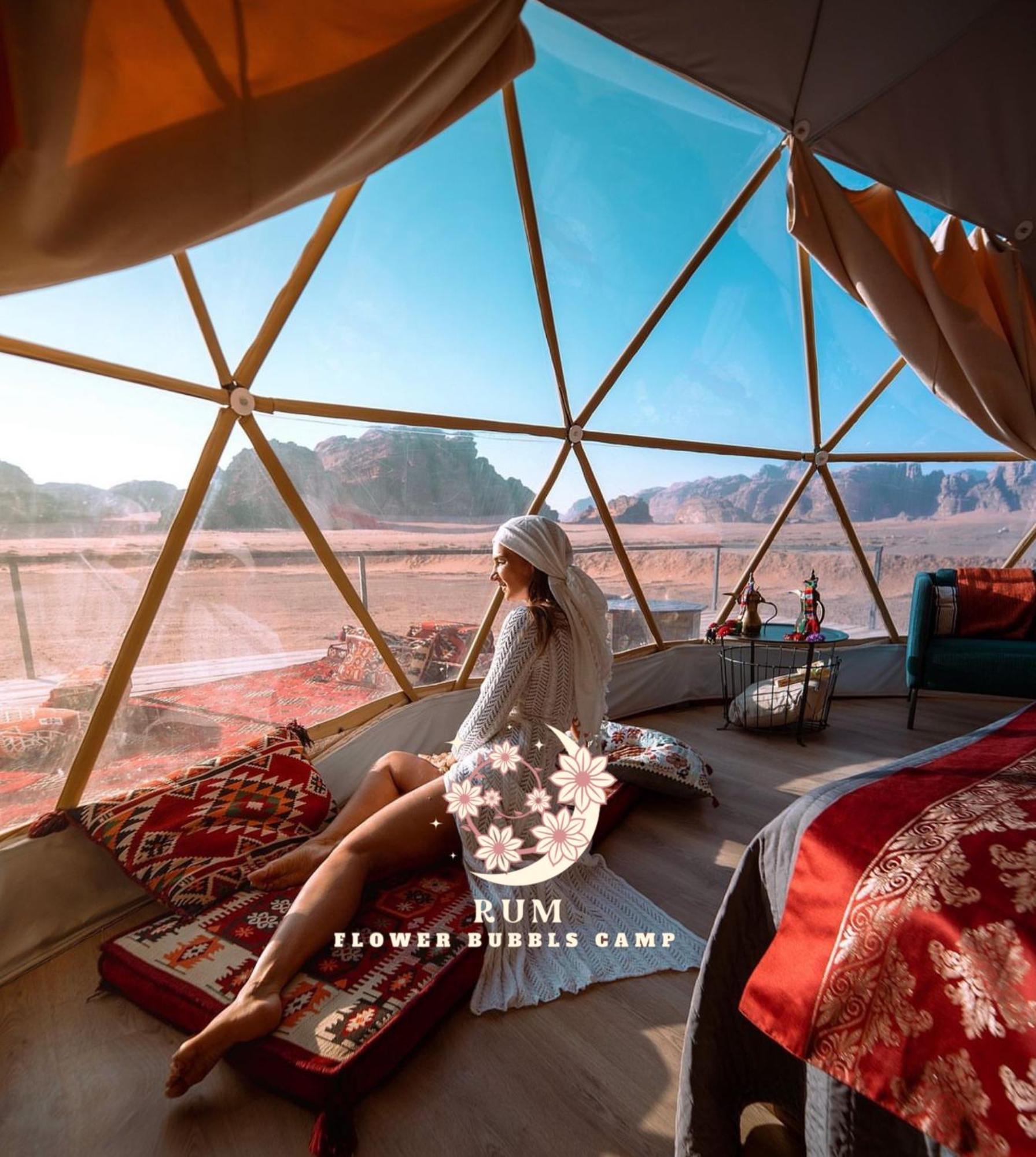 Rum Flower Bubbles Luxury Camp ワディ ・ラム エクステリア 写真